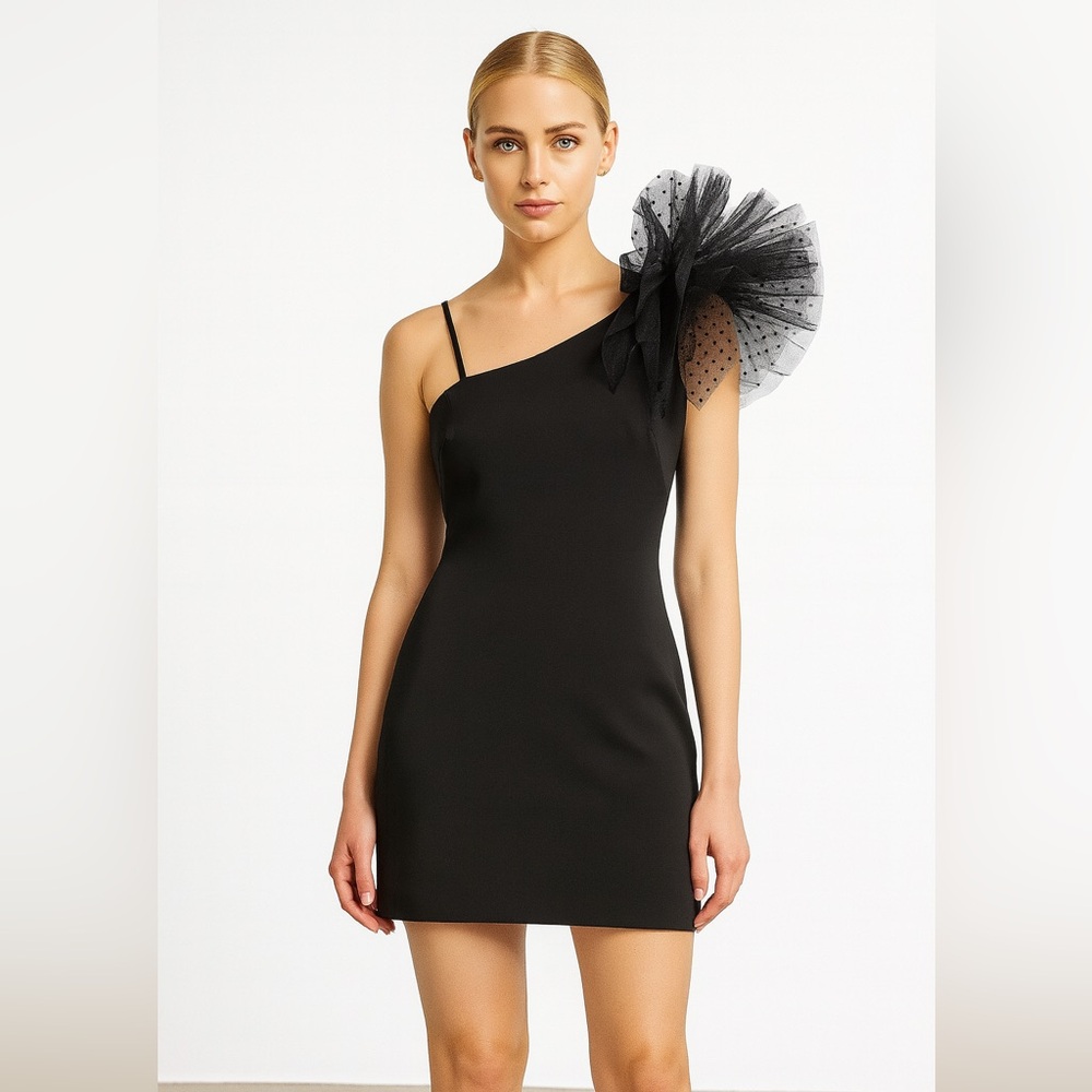 Eliza J one shoulder Cocktail mini dress size 6